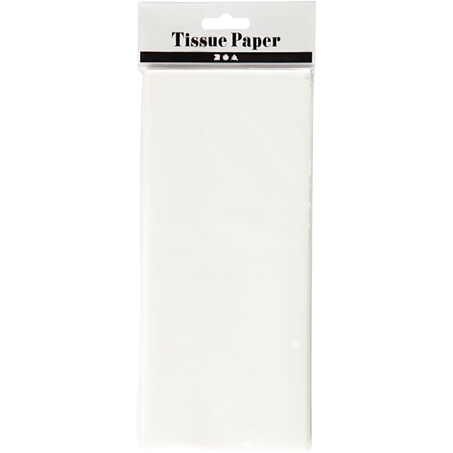 Produktbilde 2 for Silkepapir, ark 50x70 cm, 17 g, hvit, 10 ark/ 1 pk.