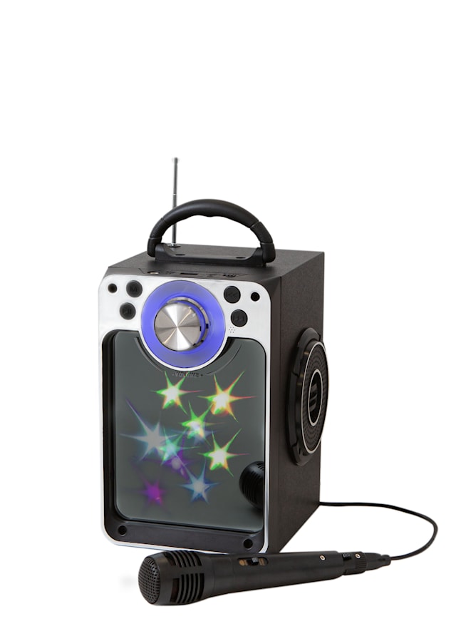 Produktbild 1 för Karaoke Machine with Bluetooth Disco LED light Black Stars