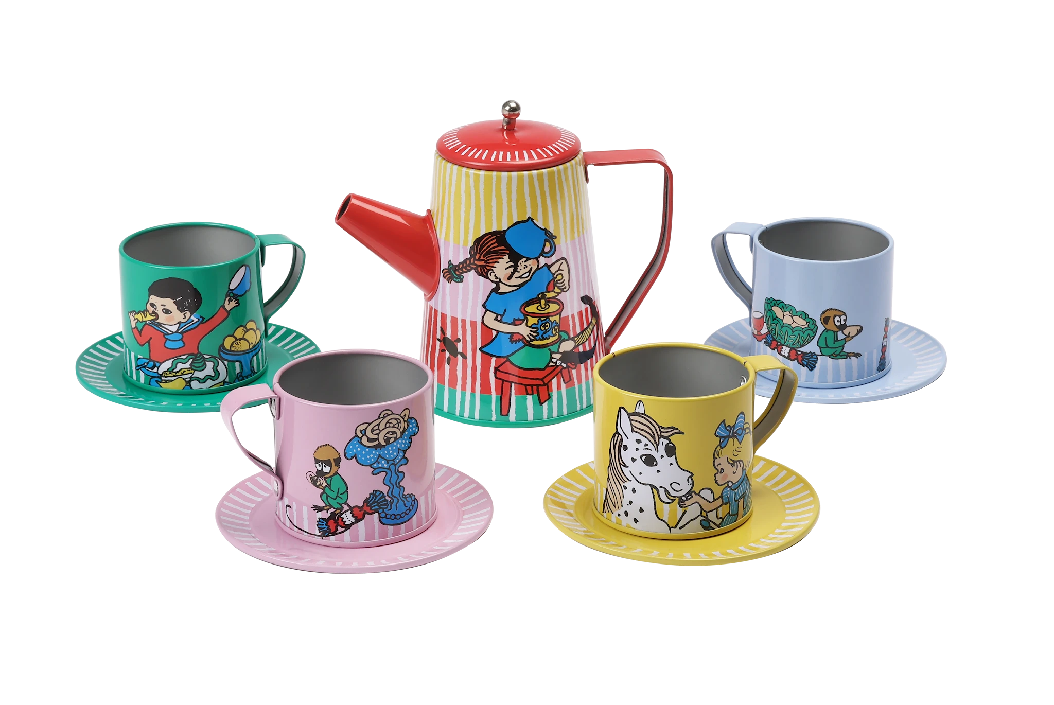 Tuotekuva ille Pippi Teeastiasto Metalli Micki