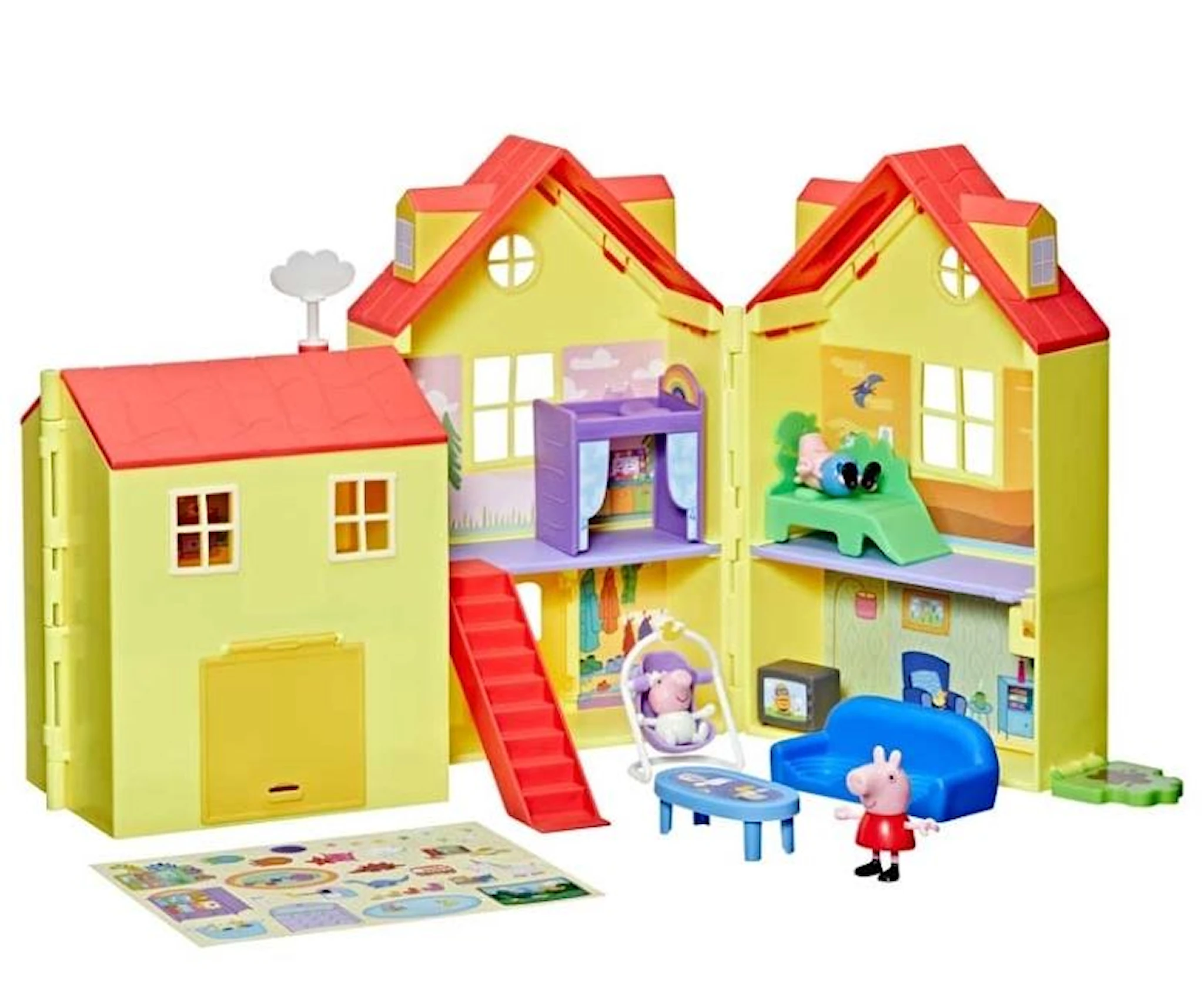 Produktbilde for Familiens store hus-lekesett med figurer av Peppa Gris