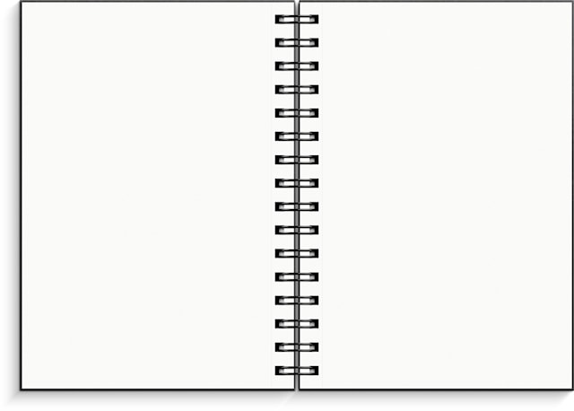 Produktbilde 2 for Skisseblokk A5 kunstlær, 160 ark, FSC