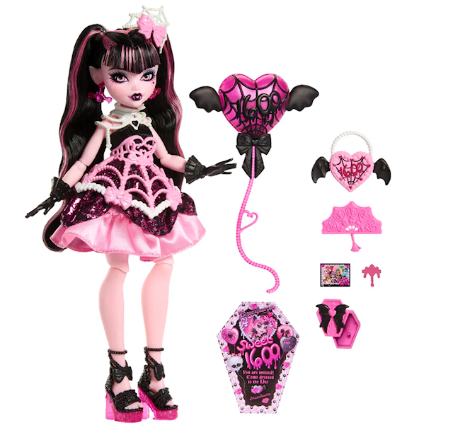 Produktbilde 3 for Monster High Scary Sweet Birthday Motedukke Draculaura