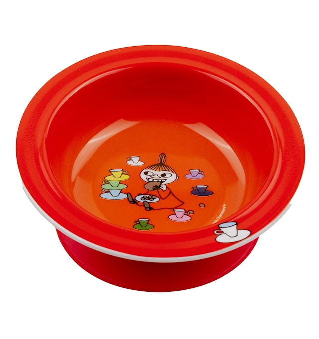 Produktbild 1 för Mumin Lilla My Sugkoppstallrik Röd Rätt Start