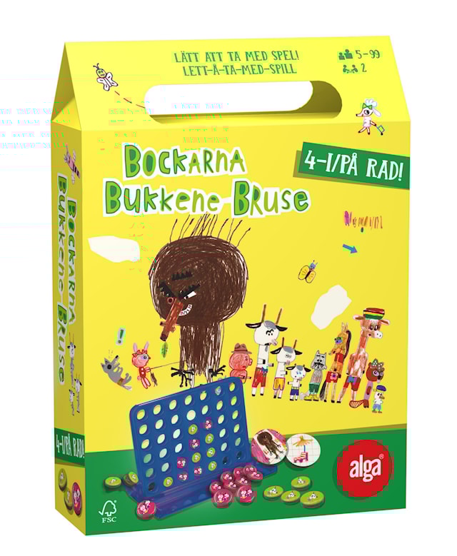 Produktbild 1 för Bockarna Bruse Fyra i rad, Alga (SE/NO)