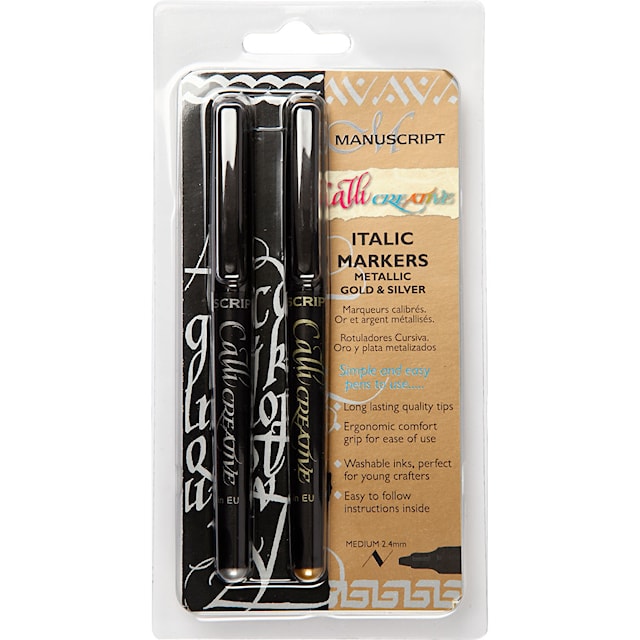 Tuotekuva 2 - Kalligrafiatussit, paksuus 2.4 mm, 2 kpl/ 1 pkt