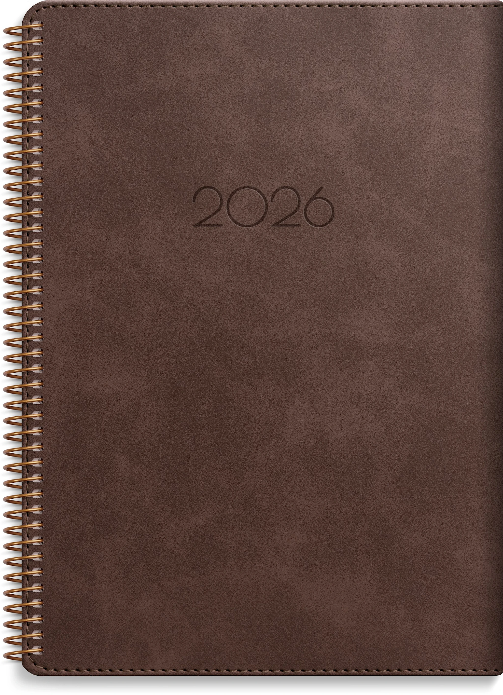 Produktbilde for Kalender 2026 A5 Senator Twist Brun Burde