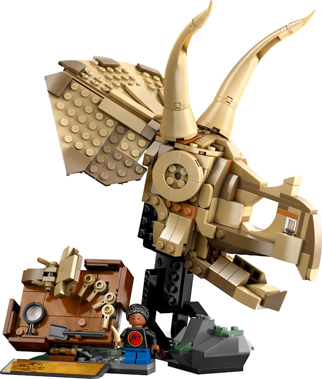 Produktbild 2 för Dinosauriefossiler: Triceratopsskalle LEGO® Jurassic World (76969)