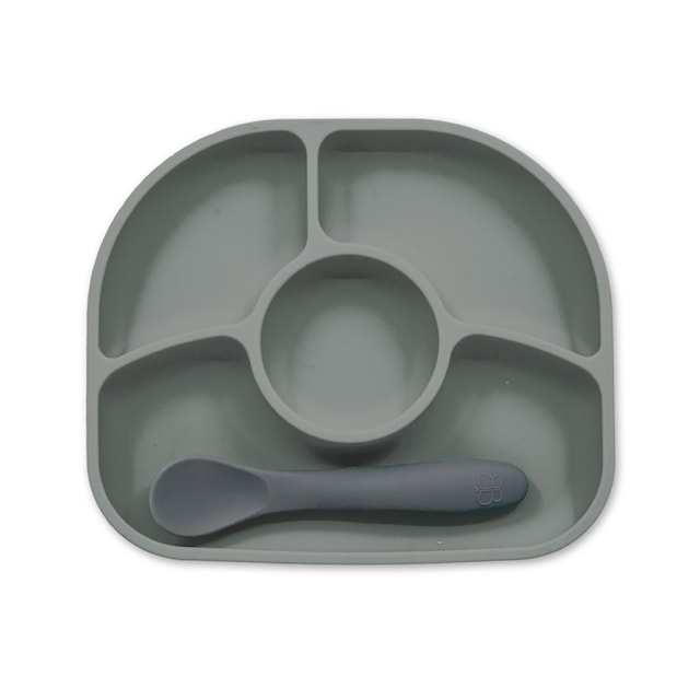 Produktbild 1 för Tallrik Antispill + Sked bblüv