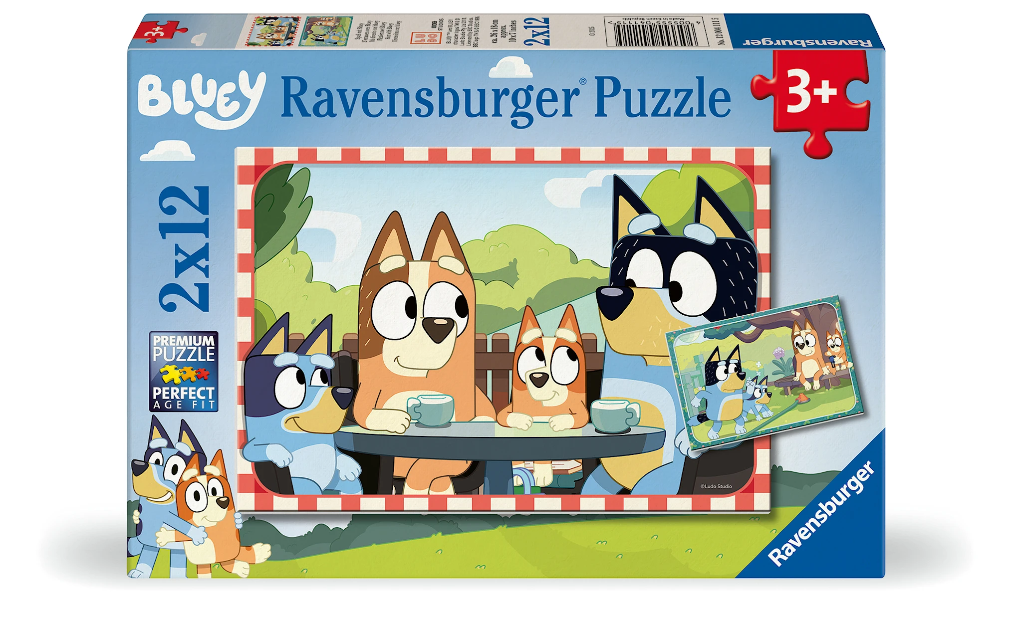 Produktbilde for Bluey Puslespill 2x12 brikker, Ravensburger