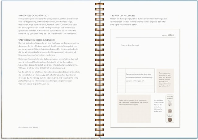 Tuotekuva 3 - Kalender 2026 A5 Life Planner Feel good Burde