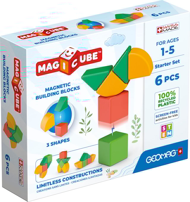 Produktbild 1 för Magicube Re Shapes Startset 6 Delar Geomag