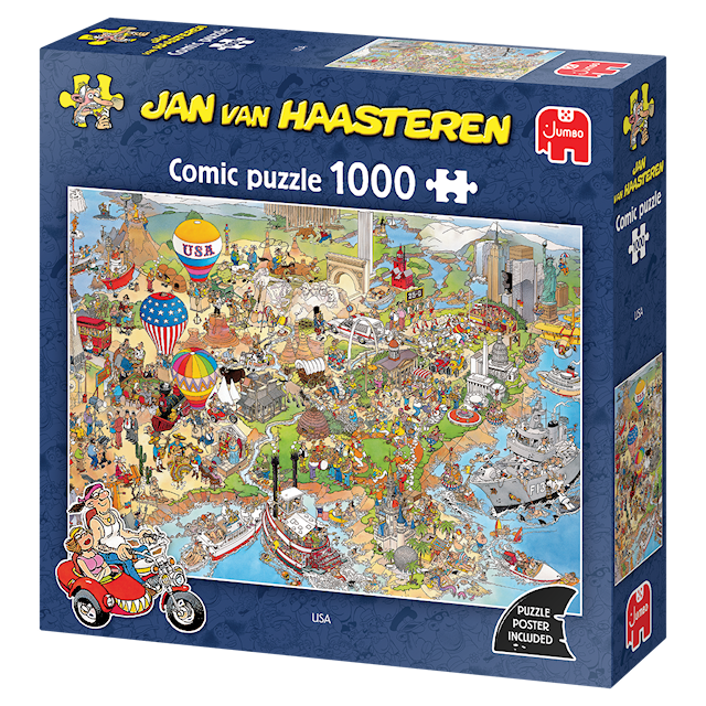 Produktbild 4 för Jan van Haasteren USA Pussel 1000 bitar