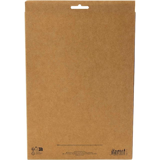 Produktbilde 6 for Hobbyfilt, A4, ark 210x297 mm, tykkelse 2 mm, pastellfarger, 10 stk./ 1 pk.