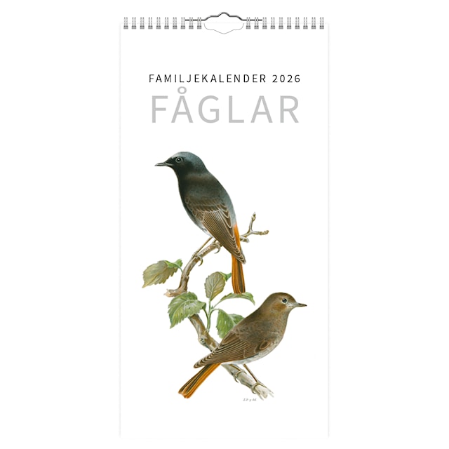 Produktbild 1 för Familjekalender Fåglar 2026