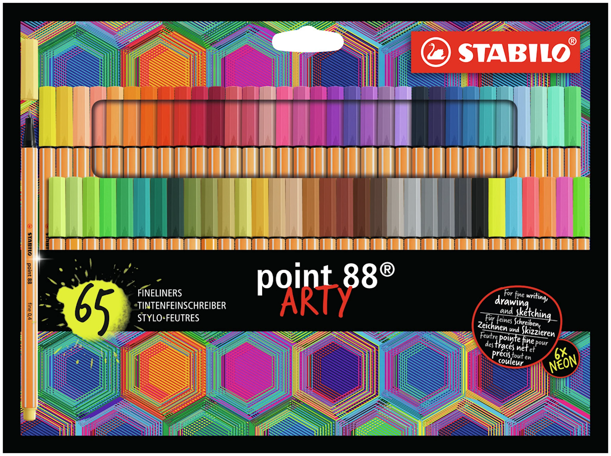 Produktbild för Fineliner Point 88 Arty 65-pack STABILO