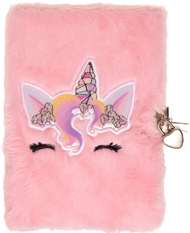 Produktbilde 1 for Enhjørning Dagbok Fluffy med lås
