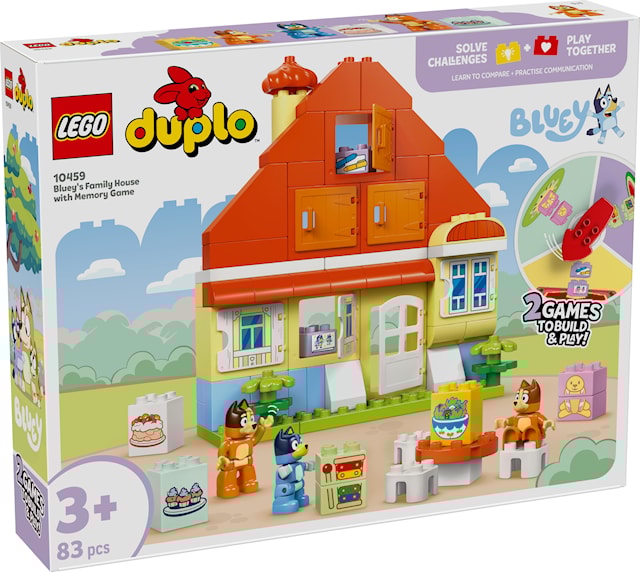 Produktbilde 1 for Blueys hus med huskespill LEGO® DUPLO Bluey (10459)