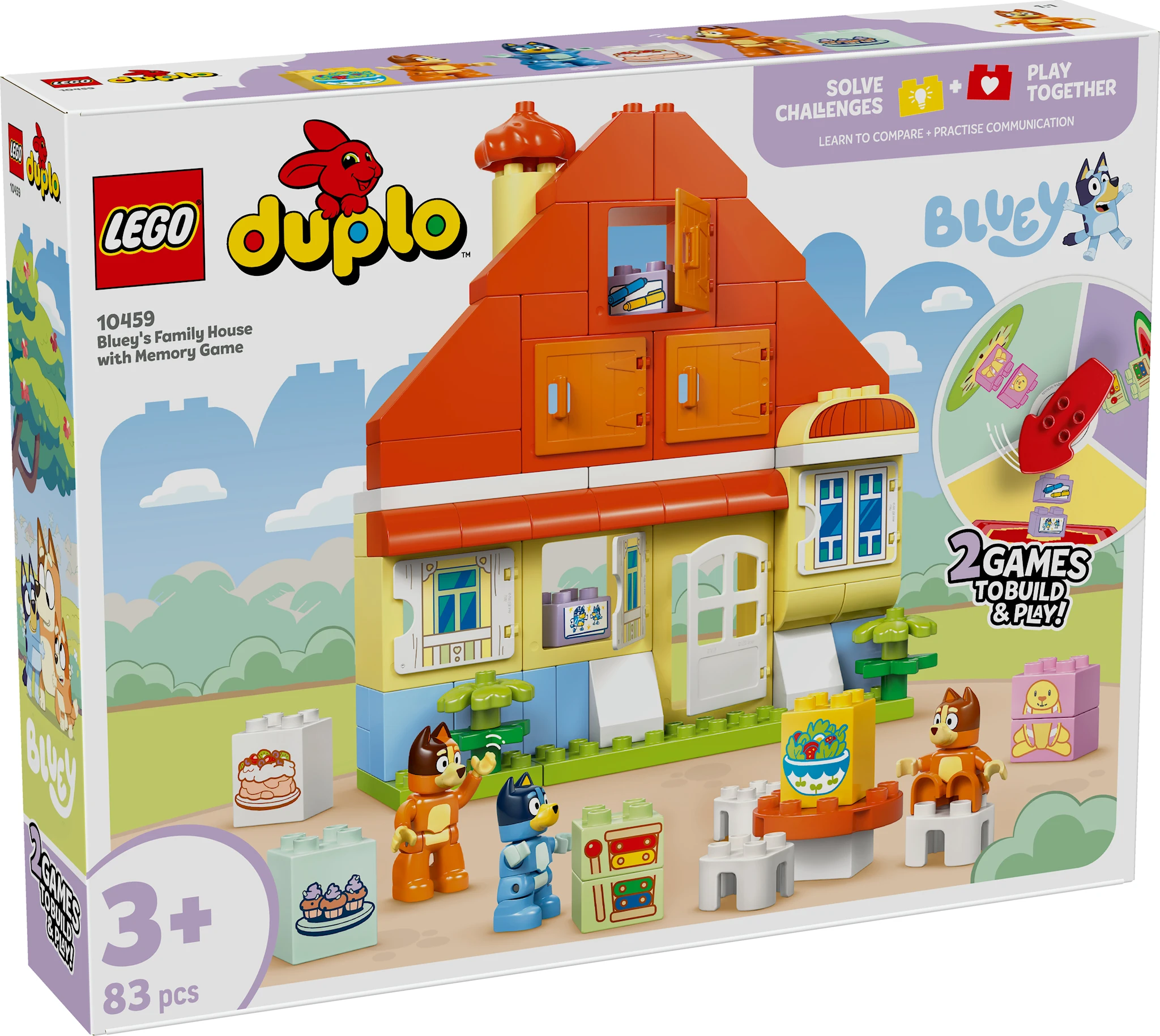 Produktbilde for Blueys hus med huskespill LEGO® DUPLO Bluey (10459)