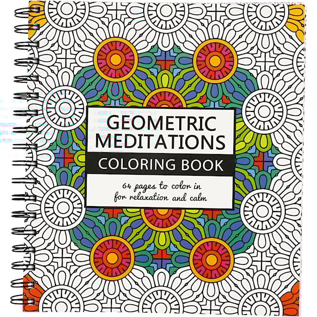 Produktbild 1 för Målarbok Antistress Geometric Meditations, 64sidor