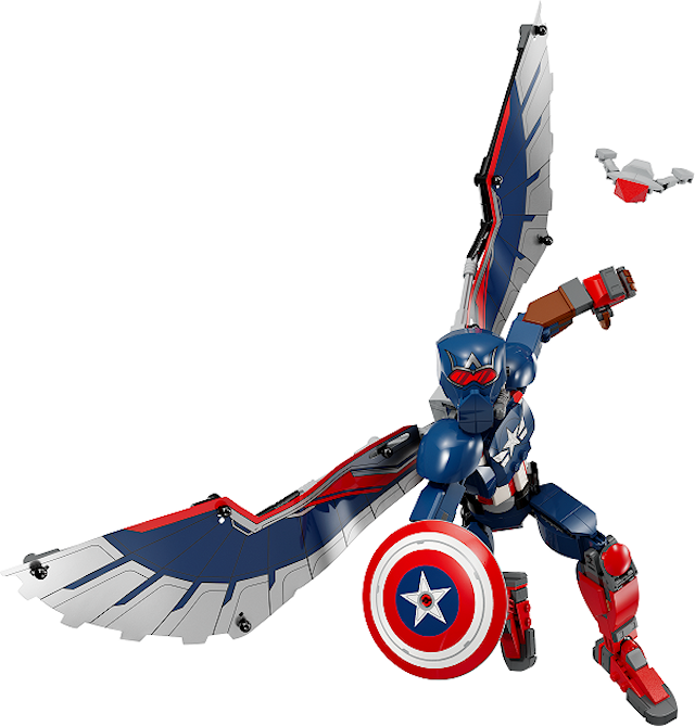 Produktbild 2 för Captain America Byggfigur LEGO® Super Heroes (76296)