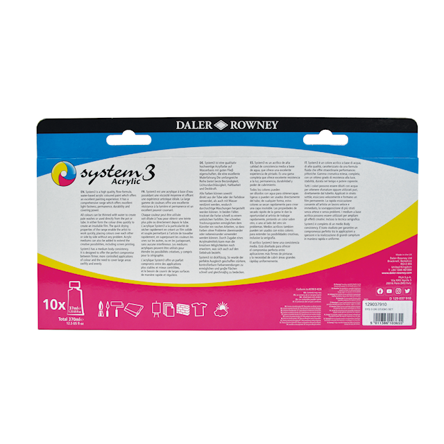 Tuotekuva 3 - System3 Acrylic Studio Set 10x37 ml