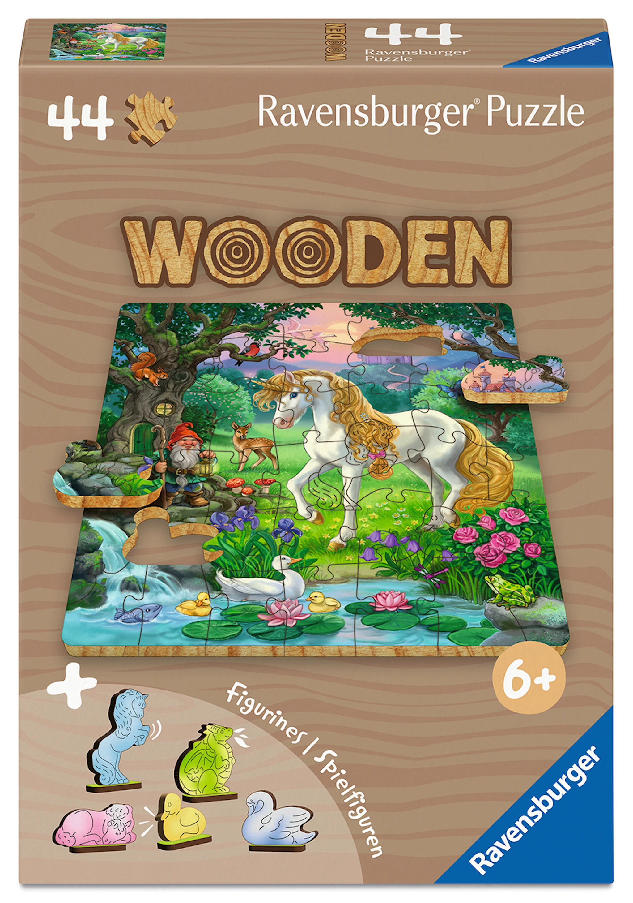 Tuotekuva ille Puinen yksisarvinen palapeli 44 palaa, Ravensburger