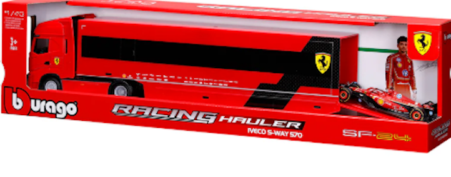 Tuotekuva 2 - F1 Ferrari Iveco S-Way 570 Racing Transporter med 1 Bil 1:43