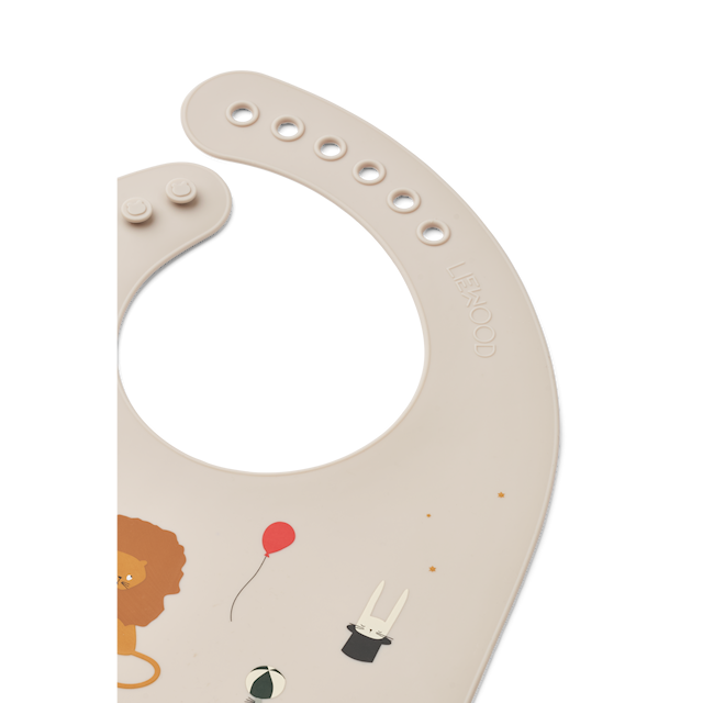 Tuotekuva 2 - Tilda Ruokalappu 2-pack Sirkus/Hiekka Liewood