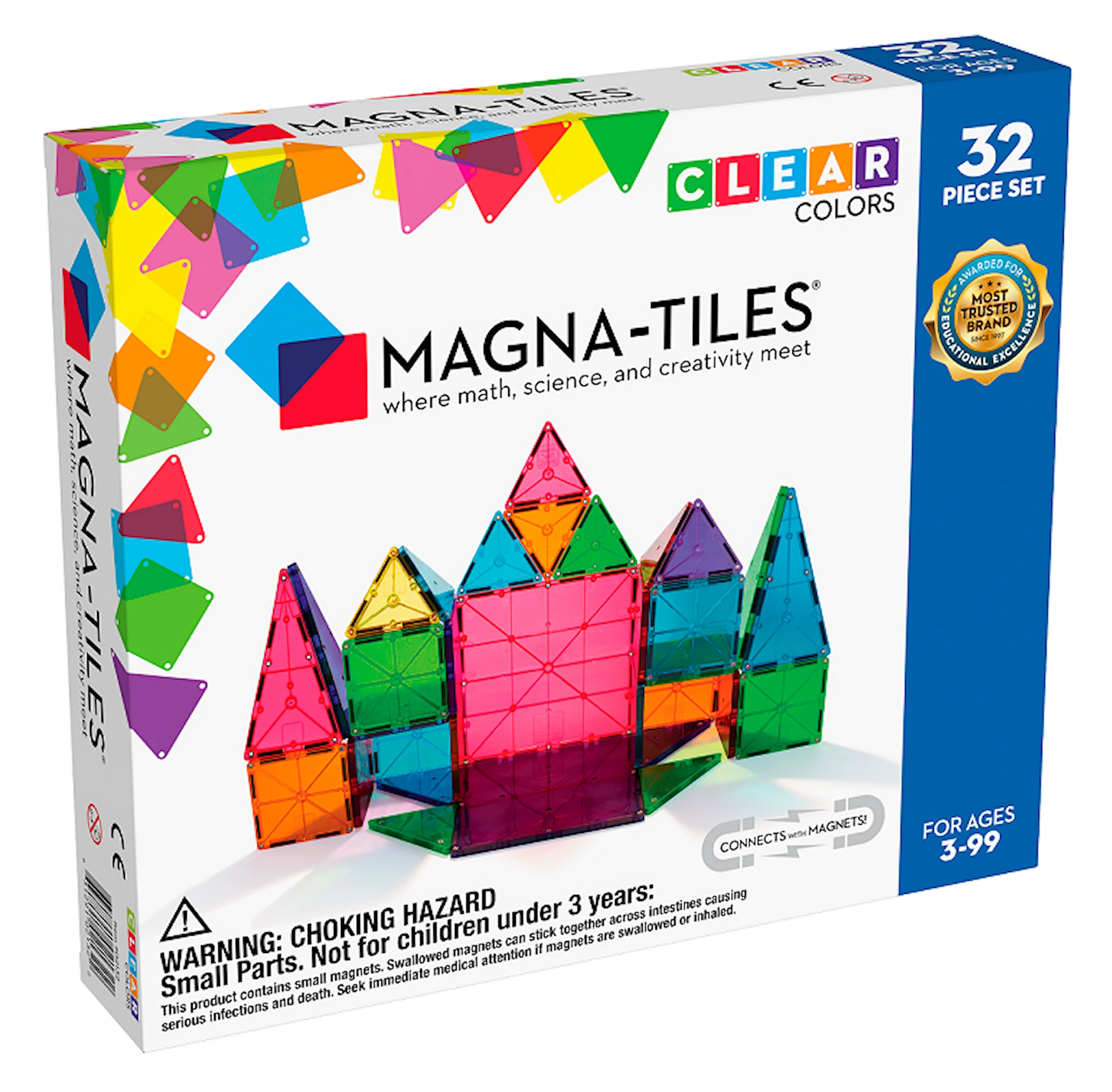 Tuotekuva ille Magna-tiles Clear Colours 32 Osaa