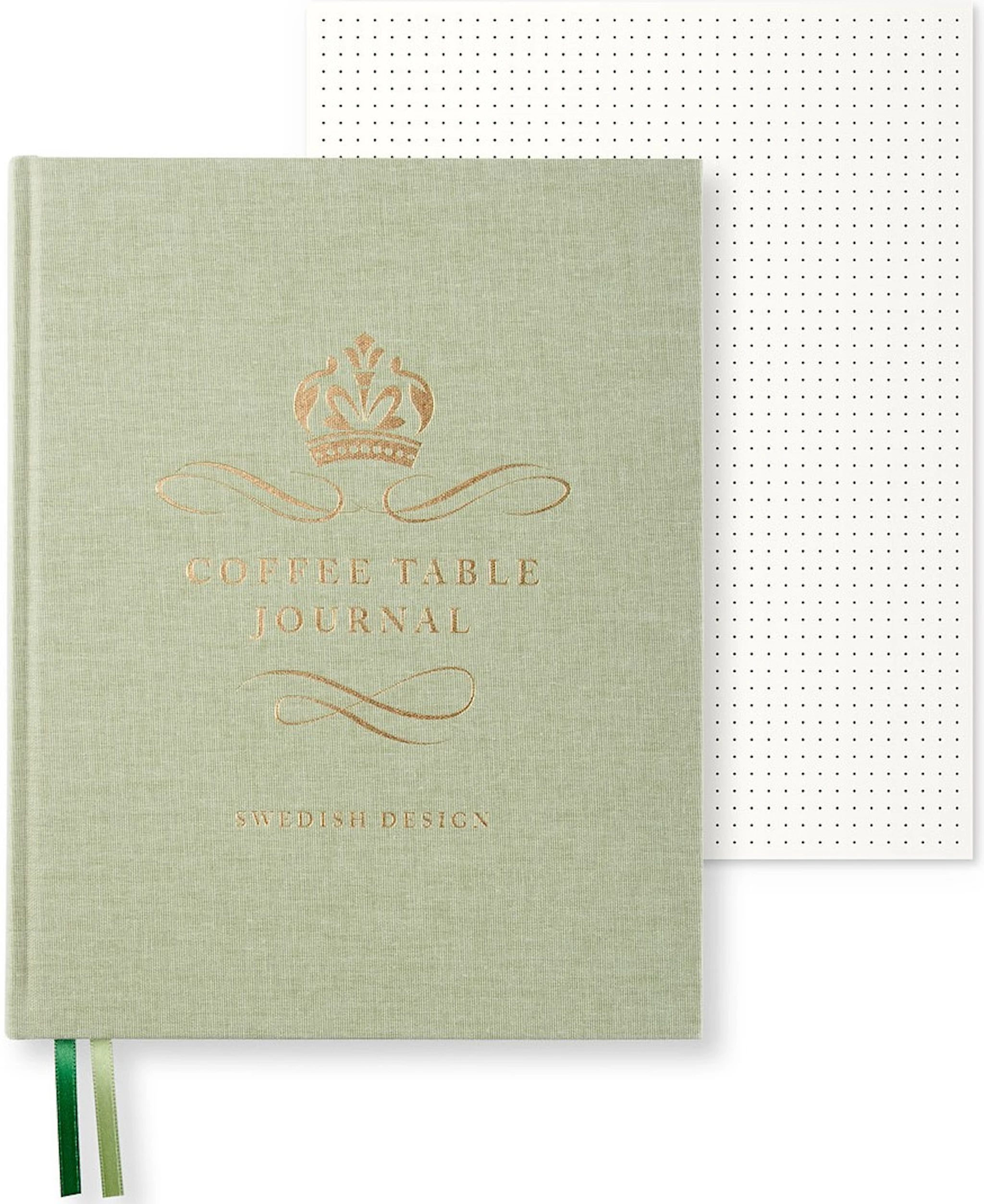 Produktbilde for Coffe Table Journal Royal 25,5 x 20 cm Green Leaf 256 sider Paperstyle