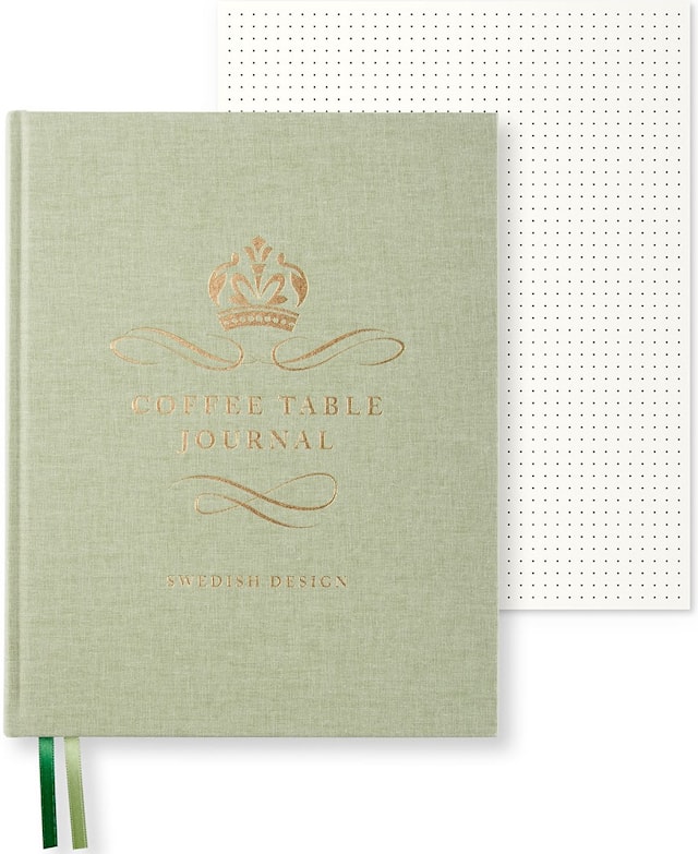 Produktbild 1 för Coffe Table Journal Royal 25,5 x 20 cm Green Leaf 256 sidor Paperstyle