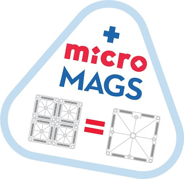 Produktbild 4 för Magna-Tiles Small Rail Racer Magnetiska Byggklossar 33 Bitar