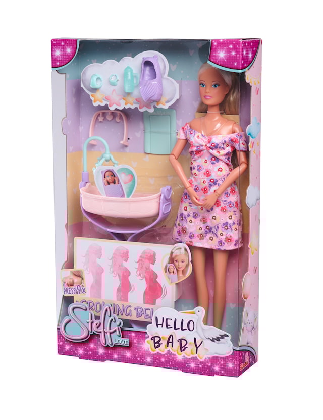 Produktbilde 10 for Steffi LOVE Motedukke Gravid med Voksende Mage