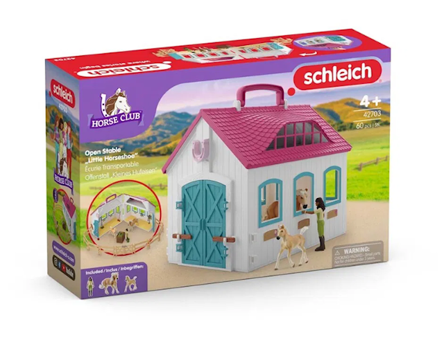Produktbild 5 för Horse Club Öppet Stal "Lilla Hästskon" Schleich