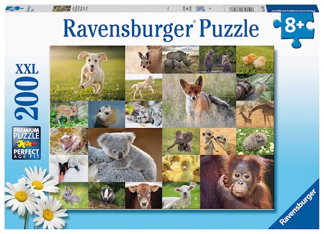 Tuotekuva 1 - Animal Babies Palapeli 200 palaa Ravensburger