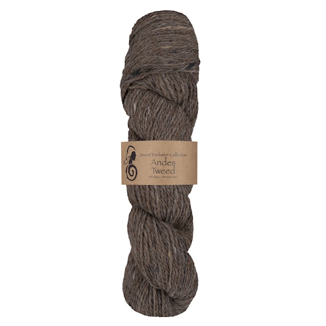Andes Tweed alpakka, villa 50 g Ruskea 209, Viking Snorre