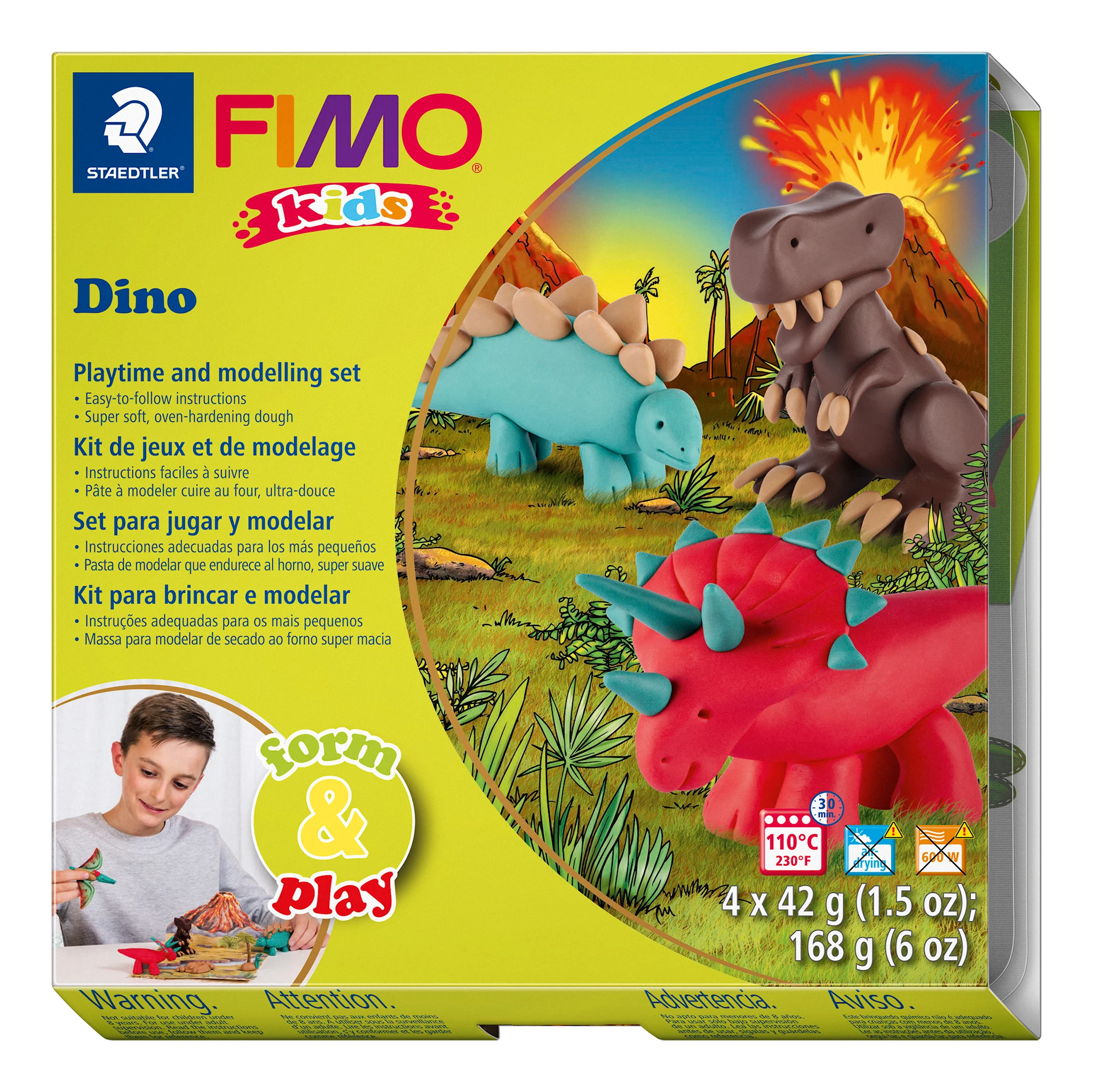 Tuotekuva ille FIMO Kids Muovailumassa Dinosaurus Staedtler