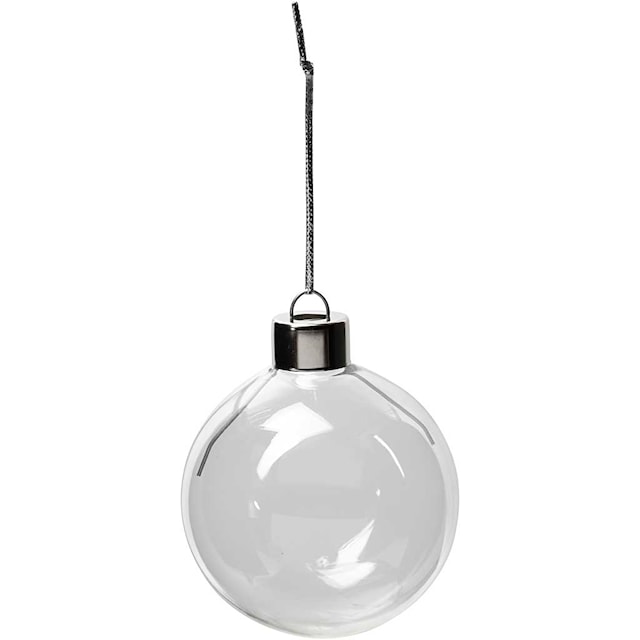 Produktbild 1 för Glaskula Tansparent Diameter 5,9 cm 8-pack