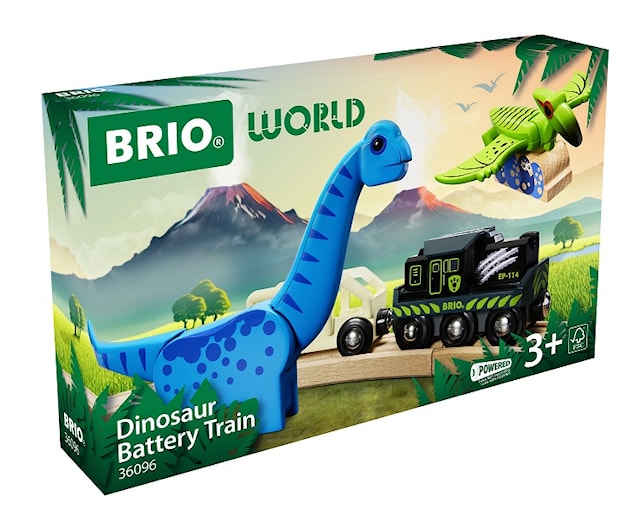 Tuotekuva 5 - Akkukäyttöinen juna dinosaurusten kanssa BRIO®World (36096)