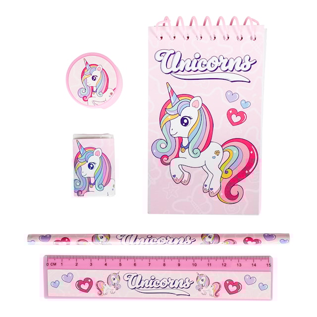 Produktbilde 2 for Unicorns Tegnesett 5 deler