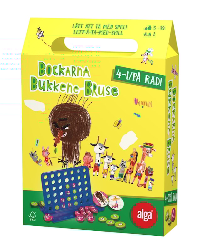 Produktbild 2 för Bockarna Bruse Fyra i rad, Alga (SE/NO)