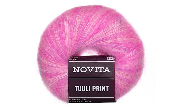 Tuuli Lanka Mohair Kuvioitu 50 g Azalea 913 Novita