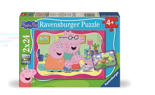 Tuotekuva 1 - Peppa Pig 2x24p Ravensburger