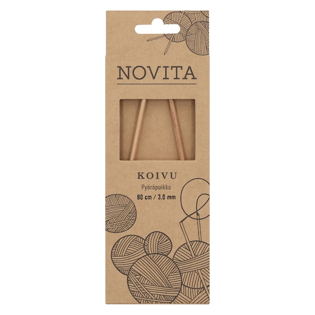 Produktbild 1 för Rundstickor 80 cm Björk 3.0 Novita