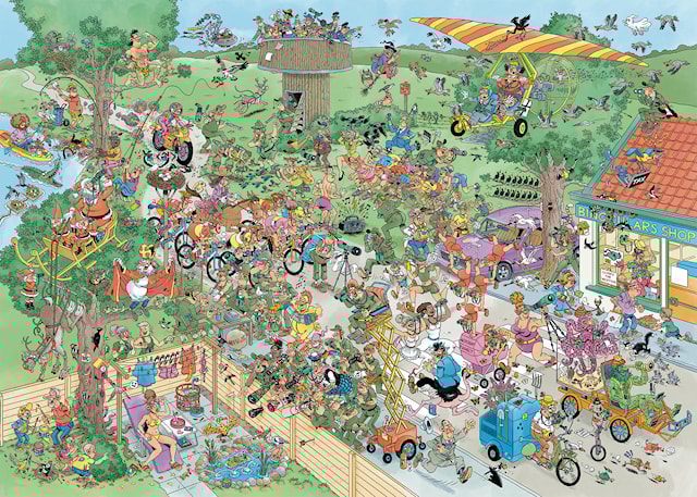 Produktbild 2 för Jan van Haasteren Pussel Big Garden birdwatch 1000 bitar