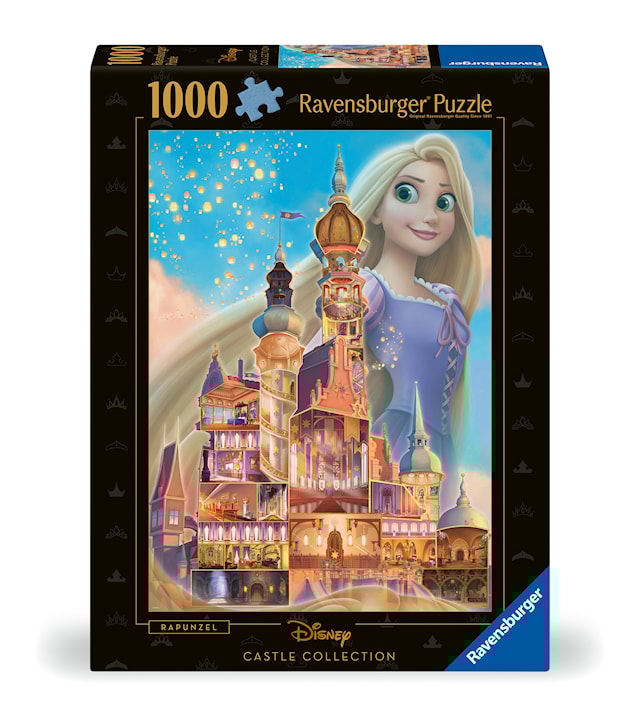Produktbild 1 för Disney Castles Rapunzel Pussel 1000 bitar, Ravensburger
