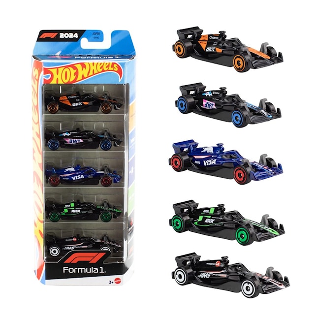 Hot Wheels Race 5-pakning F1 småbiler