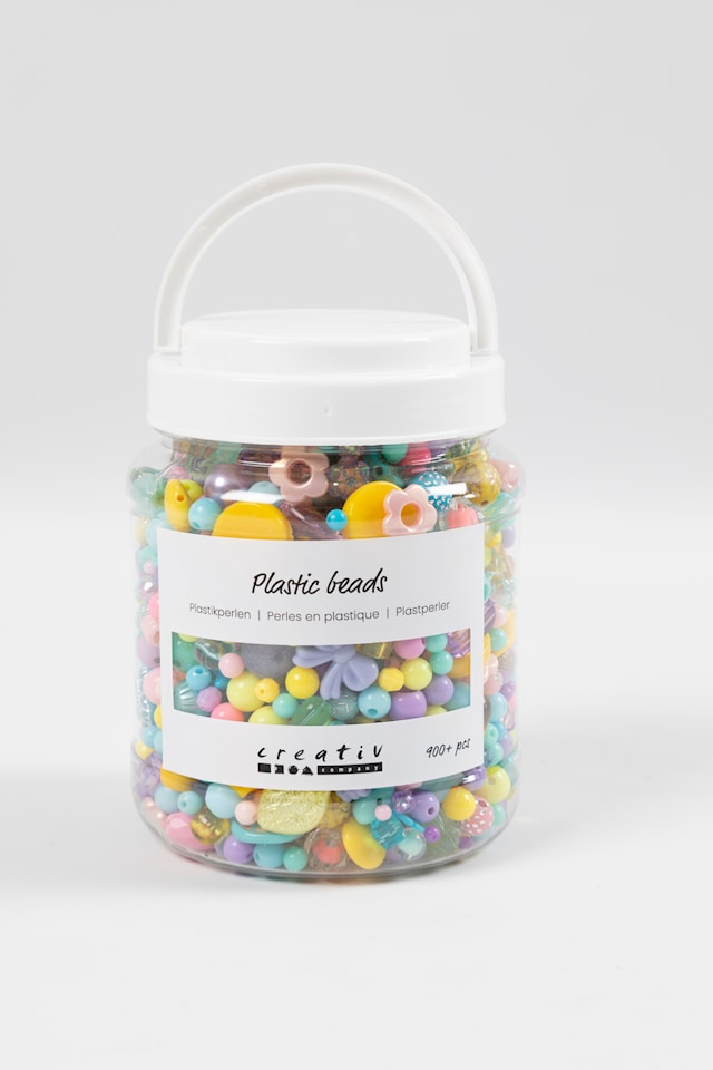 Produktbild 5 för Pärlmix - Pastellpärlor i förvaringsburk 900-p, Creativ Company