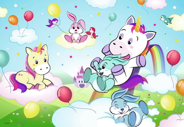 Produktbild 3 för Enhörning Pussel 2x24 bitar Ravensburger