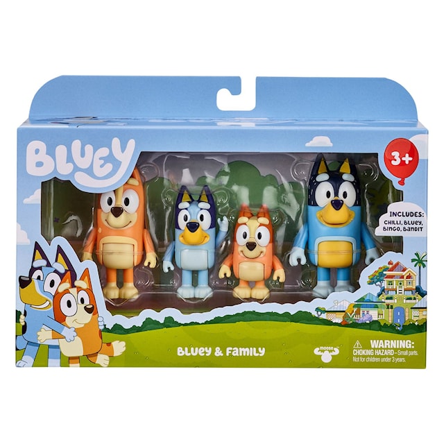 Produktbild 2 för Bluey 4-pack Figurer